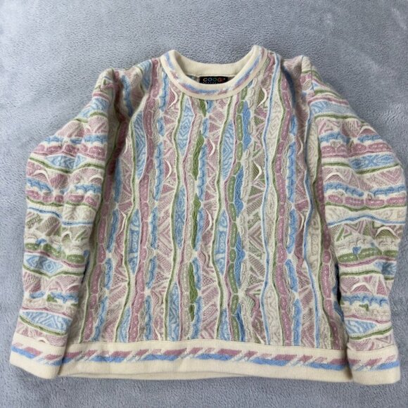 Coogi Australia Cream / Pink Sweater Wool Women’s Size S - Picture 1 of 10